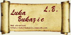 Luka Bukazić vizit kartica